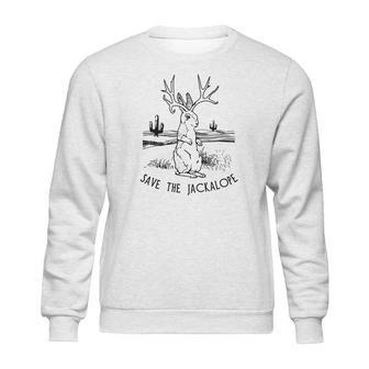 Save The Jackalope Tee Funny Jackrabbi Apparel Sweatshirt | Favorety