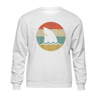 Shark Fin Retro Style Shark Sweatshirt | Favorety AU