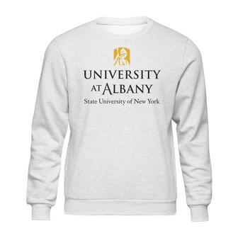 Simple Logo State University Of New York Albany Sweatshirt | Favorety