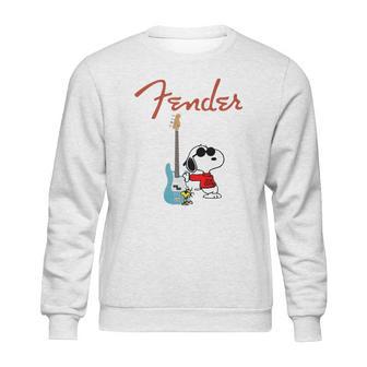 Snoopy Guitar Player Fender Sweatshirt | Favorety DE