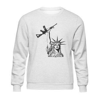 Statue Of Liberty Rifle 2Nd Amendment Mens Sweatshirt | Favorety CA