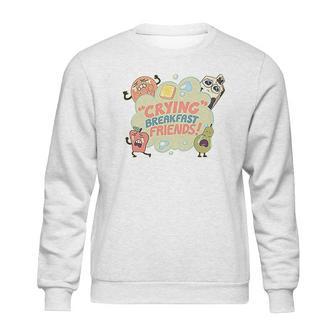 Steven Universe Crying Breakfast Friends Cartoon Network Sweatshirt | Favorety UK