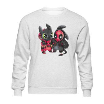 Stitch And Spiderman Sweatshirt | Favorety