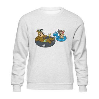 Swimming Yogi Bear Sweatshirt | Favorety