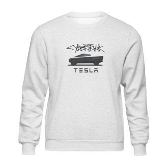 Tesla Cybertruck Truck And Logo Sweatshirt | Favorety CA