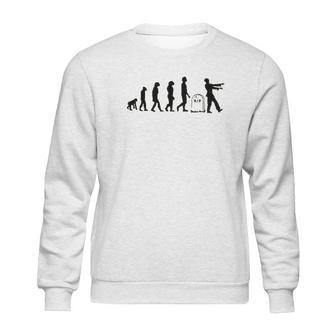 Think Out Loud Evolution Funny Apocalypse Sweatshirt | Favorety