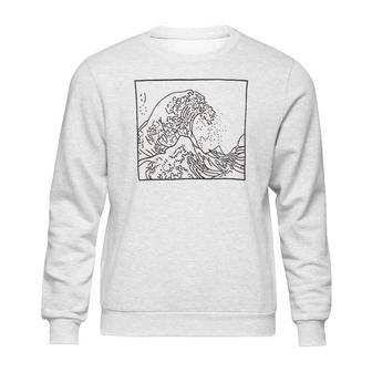 Casual Graphic Tsunami Sweatshirt | Favorety UK