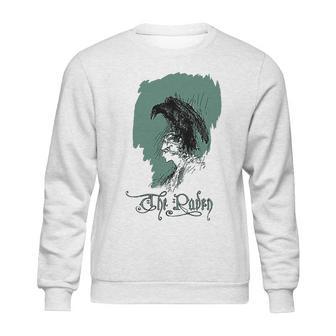 Vintage Edgar Allen Poe Raven Sweatshirt | Favorety