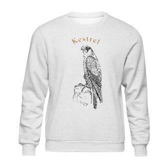 Vintage Kestrel Raptor Sparrow Hawk Art Sweatshirt | Favorety CA