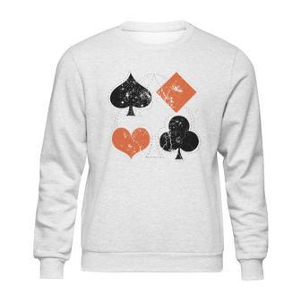 Vintage Poker Playing Cards Sweatshirt | Favorety UK