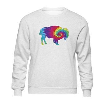 Vintage Tie Dye Bison American Buffalo Sweatshirt | Favorety AU