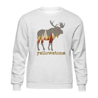 Vintage Yellowstone National Park Bull Moose Sweatshirt | Favorety CA