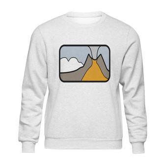 Volcano Scene Sweatshirt | Favorety