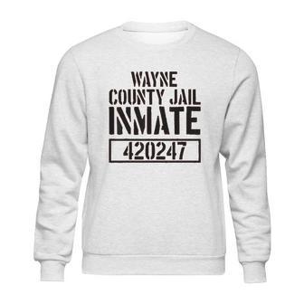 Wayne County Jail Inmate Prison Halloween Costume Sweatshirt | Favorety