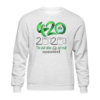 Weed Cannabis 420 Stone 2020 Quarantine Sweatshirt | Favorety AU