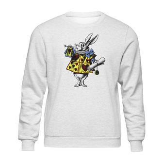 White Rabbit Alice In Wonderland Sweatshirt | Favorety