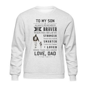 Word For Son Back Print New Style Sweatshirt | Favorety