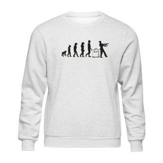 Zombie Evolution Funny Apocalypse Sweatshirt | Favorety