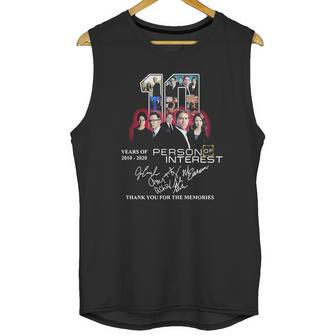 10 Years Of 2010-2020 Person Of Interest Signatures Shirt Unisex Tank Top | Favorety DE