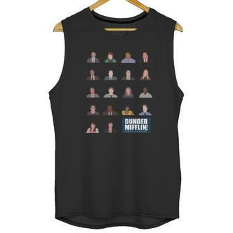 11 Dunder Mifflin Rolecall Funny T-Shirt Unisex Tank Top | Favorety UK