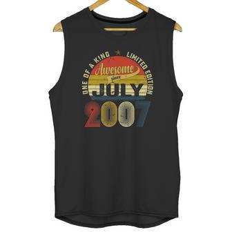 15Th Birthday Decorations July 2007 Boy Girl 15 Years Old Unisex Tank Top | Favorety DE