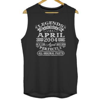 18 Years Old Gifts Legends Born In April 2004 18Th Birthday Unisex Tank Top | Favorety DE