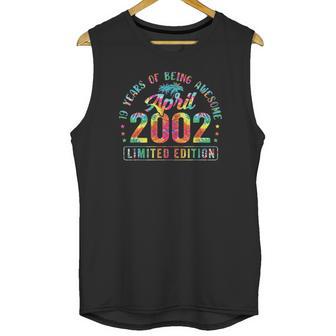 19 Years Old 19Th Birthday Decoration Vintage April 2002 Ver2 Unisex Tank Top | Favorety