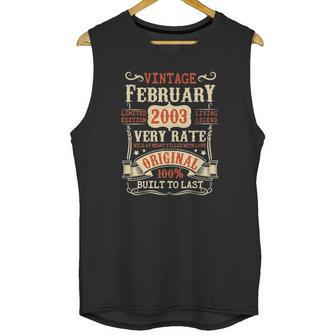 19 Years Old 19Th Birthday Gifts Vintage February 2003 Ver2 Unisex Tank Top | Favorety AU