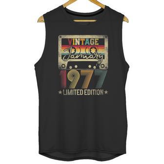 1977 January Vintage Limited Edition 45Th Birthday Gift Idea Unisex Tank Top | Favorety