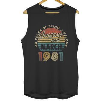 1981 Retro Vintage 41 Years Old 41St Birthday Gift Unisex Tank Top | Favorety AU