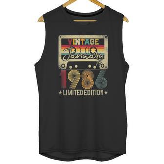 1986 January Vintage Limited Edition 35Th Birthday Gift Idea Unisex Tank Top | Favorety AU