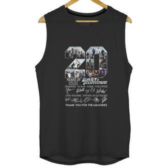 20 Years Of 2001 2021 Fast And Furious Thank You Unisex Tank Top | Favorety