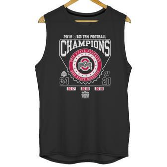 2019 Big Ten Football Champions Ohio State Buckeyes 34 21 Shirt Unisex Tank Top | Favorety