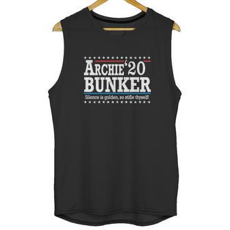 2020 Archie Bunker Silence Is Golden So Stifle Thyself Unisex Tank Top | Favorety