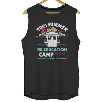 2021 Summer Re Education Camp Department Homeland Security Unisex Tank Top | Favorety DE