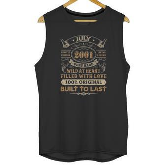 20Th Birthday Gifts 20 Years Old Retro Born In July 2001 Ver2 Unisex Tank Top | Favorety CA