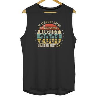 20Th Birthday Gift 20 Years Old Awesome Since August 2001 Ver2 Unisex Tank Top | Favorety