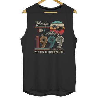 22 Years Old 22Nd Birthday Decoration Vintage June 1999 Ver2 Unisex Tank Top | Favorety