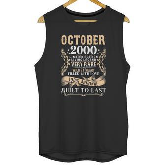 22 Years Old 22Nd Birthday Decoration Vintage October 2000 Ver2 Unisex Tank Top | Favorety DE