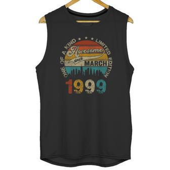 22 Years Old Birthday Gifts Awesome Since March 1999 Ver2 Unisex Tank Top | Favorety UK