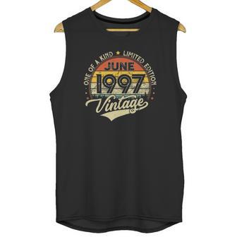 25Th Birthday Gifts 25 Years Old Retro Born In June 1997 Ver2 Unisex Tank Top | Favorety DE