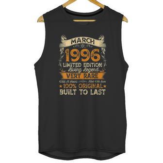 25Th Birthday Gift 25 Years Old Retro Vintage March 1996 Ver2 Unisex Tank Top | Favorety UK