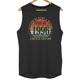 26 Years Old Gift February 1996 Limited Edition Unisex Tank Top | Favorety CA