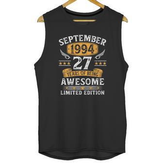 27 Years Old Birthday Vintage September 1994 Limited Edition Unisex Tank Top | Favorety CA