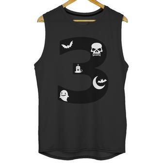 3 Name Charater Dracula Skullcap Candle Bat Moon Ghost Halloween Boo Unisex Tank Top | Favorety UK