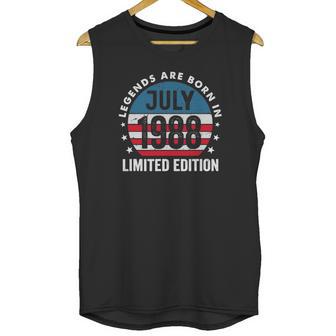 33 Years Old Legends Are Born In July 1988 Vintage July 1988 Ver2 Unisex Tank Top | Favorety UK