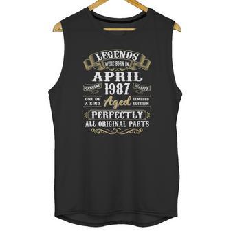 35 Years Old 35Th Birthday Decoration April 1987 Ver2 Unisex Tank Top | Favorety DE