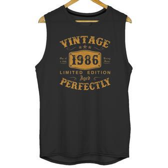 35 Years Old Birthday Gifts Vintage 1986 35Th Birthday Gifts Unisex Tank Top | Favorety CA