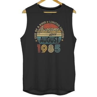 36 Years Old 36Th Birthday Men Awesome Since August 1985 Ver2 Unisex Tank Top | Favorety AU