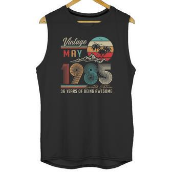 36 Years Old 36Th Birthday Decoration Vintage May 1985 Ver2 Unisex Tank Top | Favorety UK